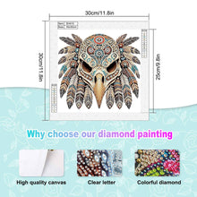 Load image into Gallery viewer, Diamond Painting - Partial Special Shaped - Indian Eagle Skull (30*30CM)
