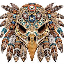 Load image into Gallery viewer, Diamond Painting - Partial Special Shaped - Indian Eagle Skull (30*30CM)
