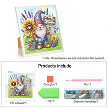 Load image into Gallery viewer, Diamond Painting - Partial Special Shaped - Summer Gnome (30*30CM)
