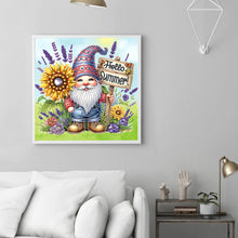 Load image into Gallery viewer, Diamond Painting - Partial Special Shaped - Summer Gnome (30*30CM)
