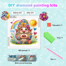 Load image into Gallery viewer, Diamond Painting - Partial Special Shaped - Summer Gnome (30*30CM)
