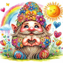 Load image into Gallery viewer, Diamond Painting - Partial Special Shaped - Summer Gnome (30*30CM)
