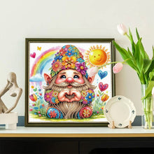 Load image into Gallery viewer, Diamond Painting - Partial Special Shaped - Summer Gnome (30*30CM)
