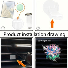Load image into Gallery viewer, 4pc Flower Animal DIY Diamond Painting Car Air Vent Clip Air Freshener for Adult
