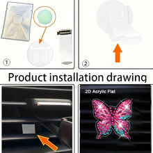 Load image into Gallery viewer, 4pc Flower Animal DIY Diamond Painting Car Air Vent Clip Air Freshener for Adult
