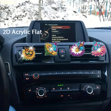 Load image into Gallery viewer, 4pc Flower Animal DIY Diamond Painting Car Air Vent Clip Air Freshener for Adult
