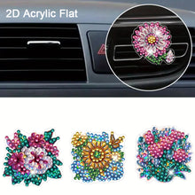 Load image into Gallery viewer, 4pc Flower Animal DIY Diamond Painting Car Air Vent Clip Air Freshener for Adult
