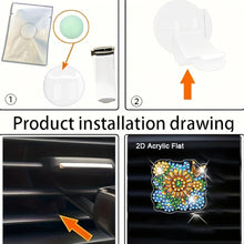Load image into Gallery viewer, 4pc Flower Animal DIY Diamond Painting Car Air Vent Clip Air Freshener for Adult
