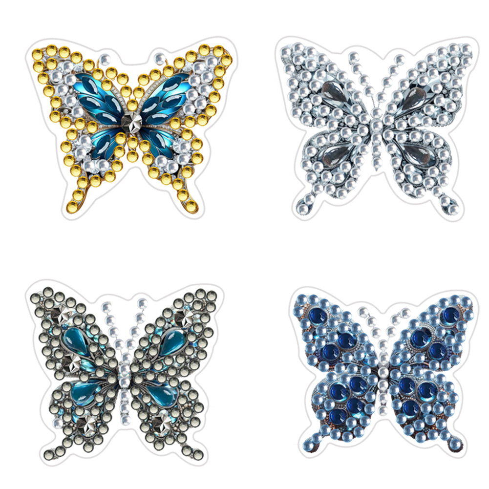 4pc Flower Animal DIY Diamond Painting Car Air Vent Clip Air Freshener for Adult