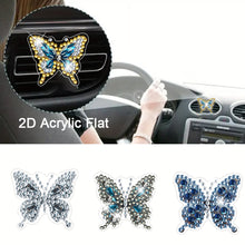 Load image into Gallery viewer, 4pc Flower Animal DIY Diamond Painting Car Air Vent Clip Air Freshener for Adult
