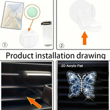 Load image into Gallery viewer, 4pc Flower Animal DIY Diamond Painting Car Air Vent Clip Air Freshener for Adult
