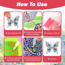 Load image into Gallery viewer, 4pc Flower Animal DIY Diamond Painting Car Air Vent Clip Air Freshener for Adult
