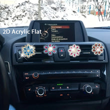 Load image into Gallery viewer, 4pc Flower Animal DIY Diamond Painting Car Air Vent Clip Air Freshener for Adult
