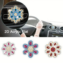 Load image into Gallery viewer, 4pc Flower Animal DIY Diamond Painting Car Air Vent Clip Air Freshener for Adult
