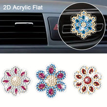 Load image into Gallery viewer, 4pc Flower Animal DIY Diamond Painting Car Air Vent Clip Air Freshener for Adult
