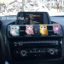 Load image into Gallery viewer, 4pc Flower Animal DIY Diamond Painting Car Air Vent Clip Air Freshener for Adult
