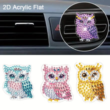 Load image into Gallery viewer, 4pc Flower Animal DIY Diamond Painting Car Air Vent Clip Air Freshener for Adult
