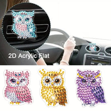 Load image into Gallery viewer, 4pc Flower Animal DIY Diamond Painting Car Air Vent Clip Air Freshener for Adult
