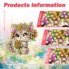 Load image into Gallery viewer, 4pc Flower Animal DIY Diamond Painting Car Air Vent Clip Air Freshener for Adult

