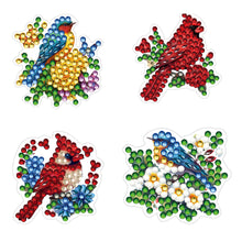 Load image into Gallery viewer, 4pc Flower Animal DIY Diamond Painting Car Air Vent Clip Air Freshener for Adult
