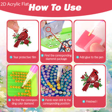 Load image into Gallery viewer, 4pc Flower Animal DIY Diamond Painting Car Air Vent Clip Air Freshener for Adult
