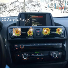 Load image into Gallery viewer, 4pc Flower Animal DIY Diamond Painting Car Air Vent Clip Air Freshener for Adult
