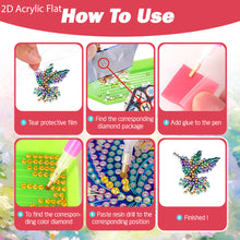 Load image into Gallery viewer, 4pc Flower Animal DIY Diamond Painting Car Air Vent Clip Air Freshener for Adult
