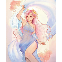 Load image into Gallery viewer, Diamond Painting - Full Round - Girl With Pink Hair (40*50CM)
