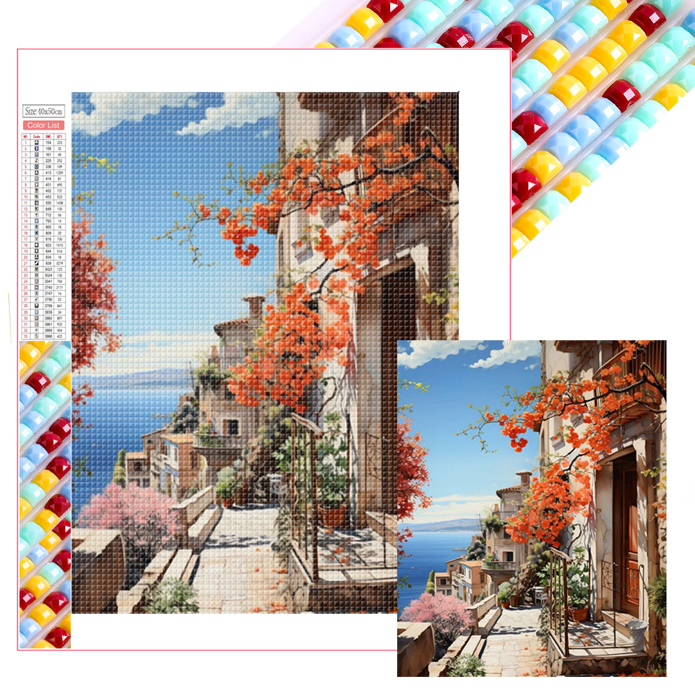 Diamond Painting - Full Square - Seaside House (40*40CM)