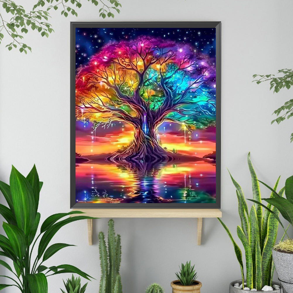 Diamond Painting - Full Square - Colorful Tree Of Life (40*40CM)