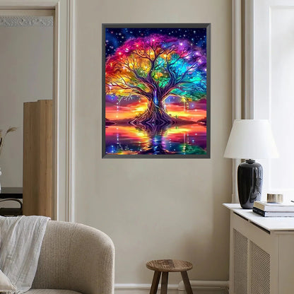 Diamond Painting - Full Square - Colorful Tree Of Life (40*40CM)