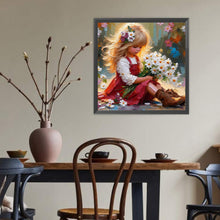 Load image into Gallery viewer, Diamond Painting - Full Round - Cute Girl (40*40CM)
