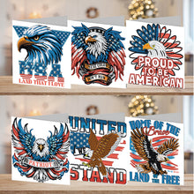 Load image into Gallery viewer, 6Pcs Independence Day Diamond Painting Greeting Cards DIY Diamond Drawing Card

