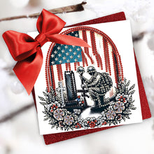 Load image into Gallery viewer, 6Pcs Independence Day Diamond Painting Greeting Cards DIY Diamond Drawing Card
