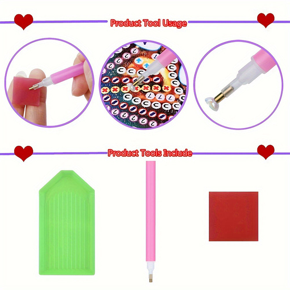 Mermaid Special Shape Diamond Art School Bag Diamond Art Knapsack for Art Crafts