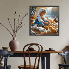 Load image into Gallery viewer, Diamond Painting - Full Round - Cute Girl (40*40CM)
