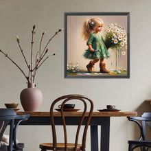 Load image into Gallery viewer, Diamond Painting - Full Round - Cute Girl (40*40CM)
