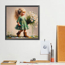 Load image into Gallery viewer, Diamond Painting - Full Round - Cute Girl (40*40CM)
