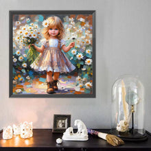 Load image into Gallery viewer, Diamond Painting - Full Round - Cute Girl (40*40CM)
