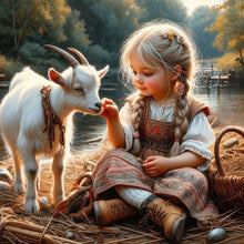 Load image into Gallery viewer, Diamond Painting - Full Round - Cute Girl (40*40CM)
