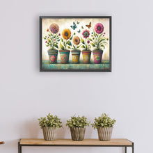 Load image into Gallery viewer, Diamond Painting - Full Round - Garden Flower Pot (40*30CM)
