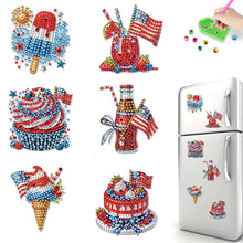 Load image into Gallery viewer, 6 Pcs Diamond Art Fridge Magnet DIY Diamond Painting Refrigerator Magnet
