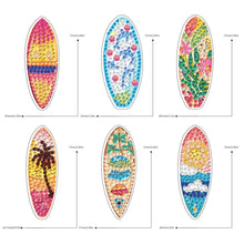 Load image into Gallery viewer, 6Pcs Double Sided Special Shaped Beautiful Pattern Full Drill Keyring for Adults
