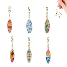 Load image into Gallery viewer, 6Pcs Double Sided Special Shaped Beautiful Pattern Full Drill Keyring for Adults
