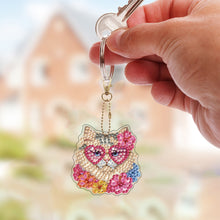 Load image into Gallery viewer, 6Pcs Double Sided Special Shaped Beautiful Pattern Full Drill Keyring for Adults

