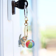 Load image into Gallery viewer, 6Pcs Double Sided Special Shaped Beautiful Pattern Full Drill Keyring for Adults
