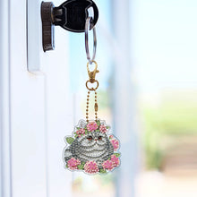 Load image into Gallery viewer, 6Pcs Double Sided Special Shaped Beautiful Pattern Full Drill Keyring for Adults
