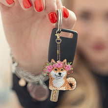 Load image into Gallery viewer, 6Pcs Double Sided Special Shaped Beautiful Pattern Full Drill Keyring for Adults
