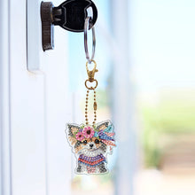 Load image into Gallery viewer, 6Pcs Double Sided Special Shaped Beautiful Pattern Full Drill Keyring for Adults
