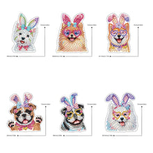 Load image into Gallery viewer, 6Pcs Double Sided Special Shaped Beautiful Pattern Full Drill Keyring for Adults
